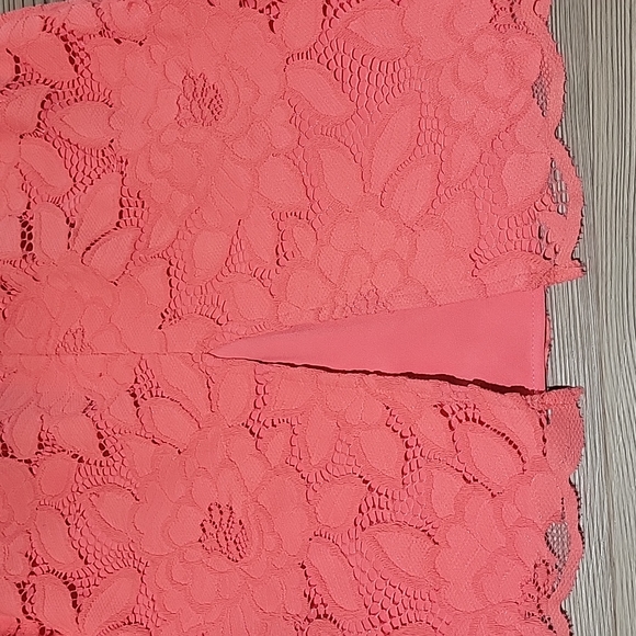 Bebe Lace Skirt & Top Coral - Picture 10 of 12
